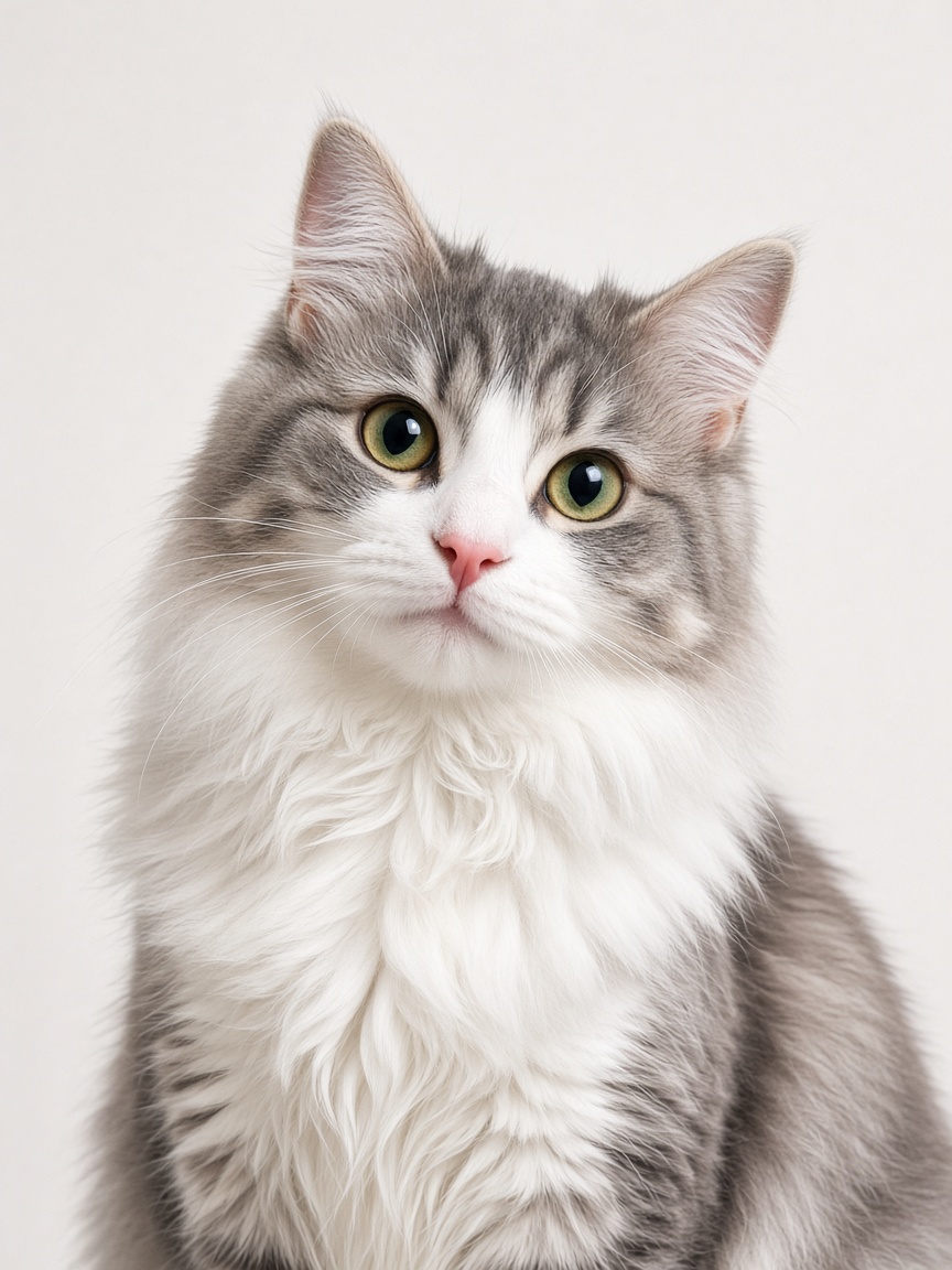 Meraklı bakışlı kedi